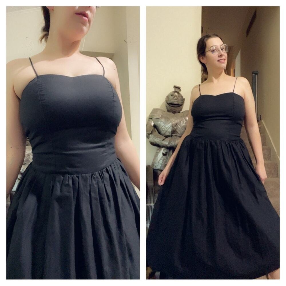 80s goth rockabilly midi dress